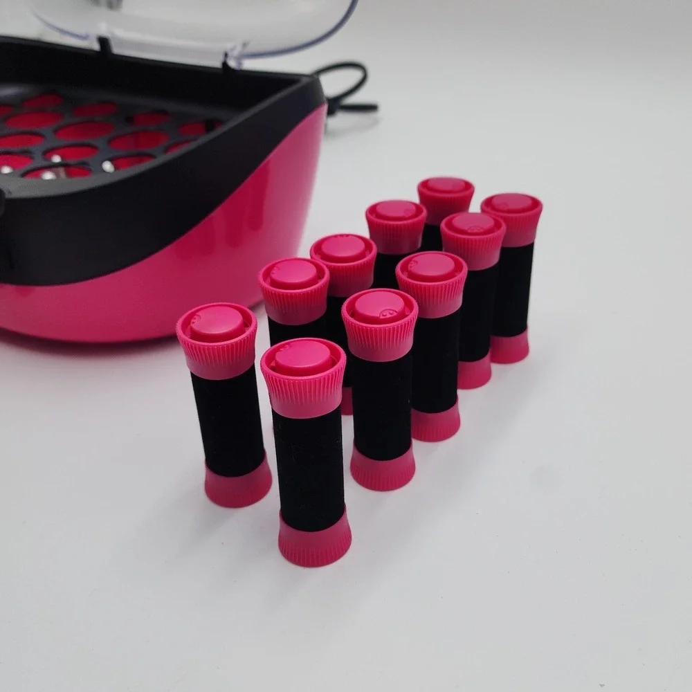 Remington Ionic Conditioning Hot Rollers 20 Velvet Rollers H-5600 No Clips Works - Picture 5 of 12